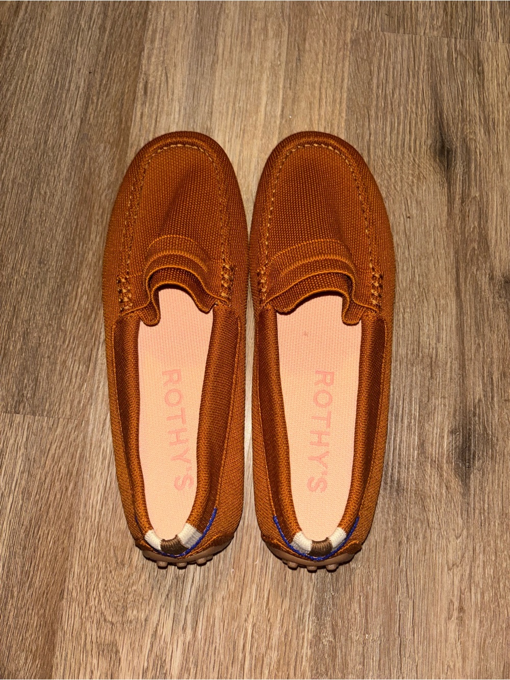 Rothy's Women’s Rust Orange Slip-On Driving Loafers